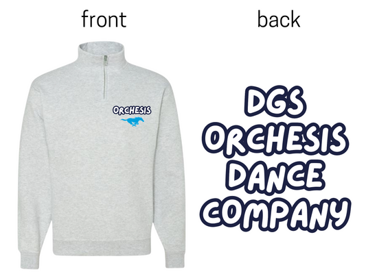 Orchesis 1/4 Zip Sweatshirt (light grey)