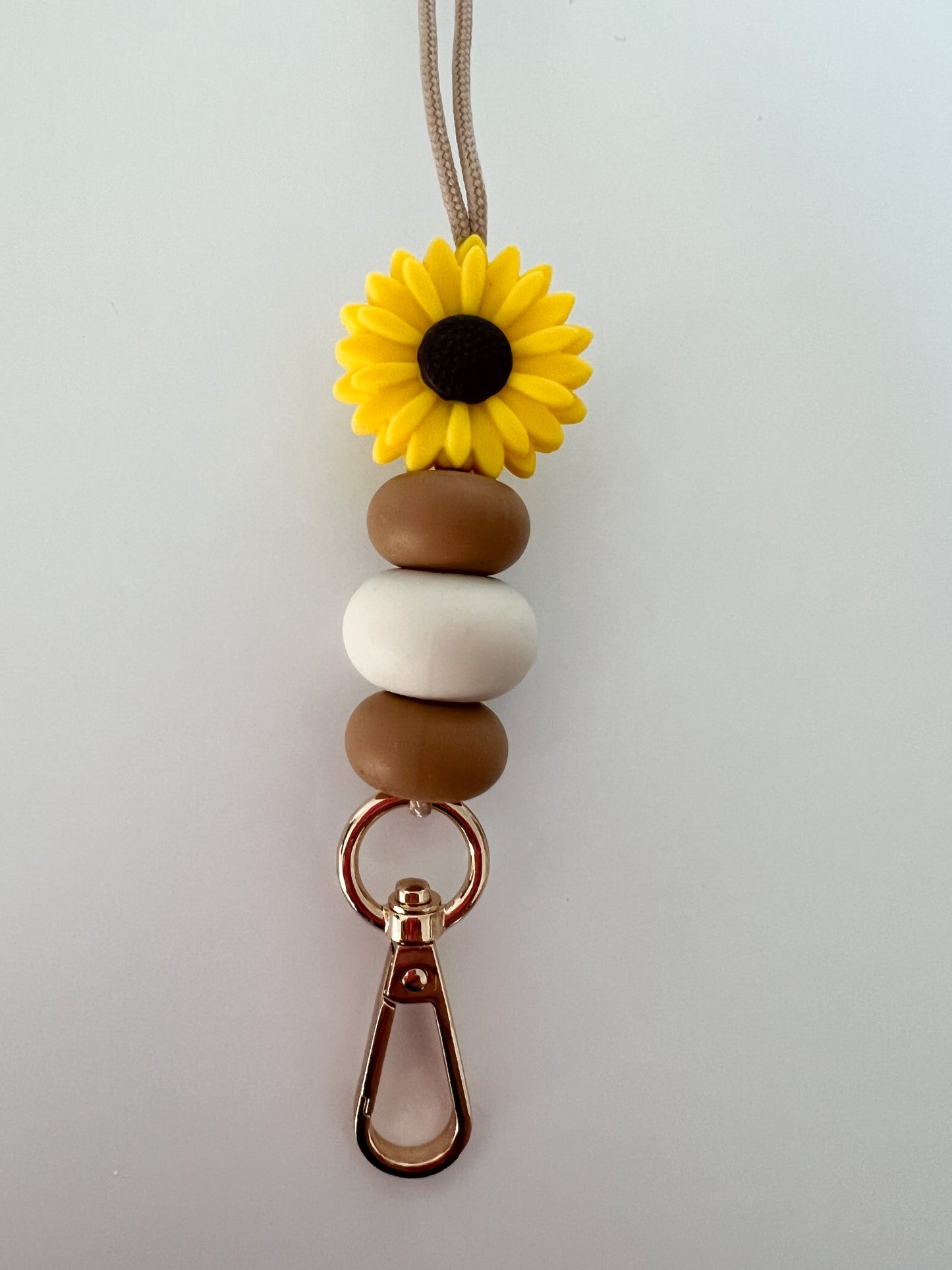 ready to ship lanyard / black & hazelnut lanyard