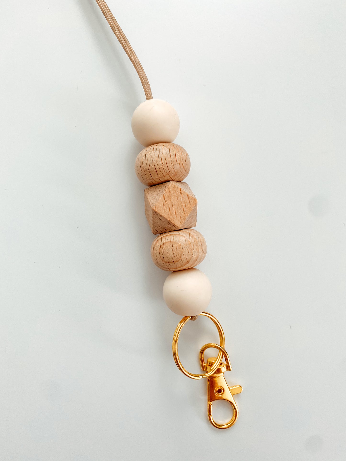 wood + ivory lanyard