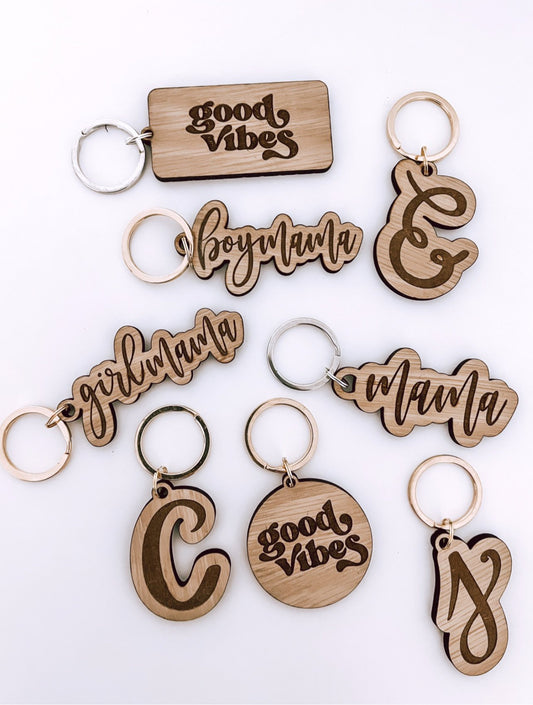wooden keychains