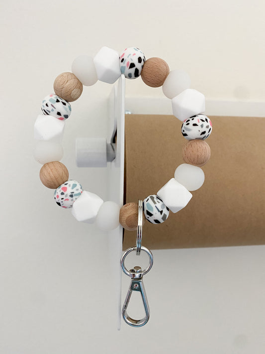 terrazzo bracelet keychain