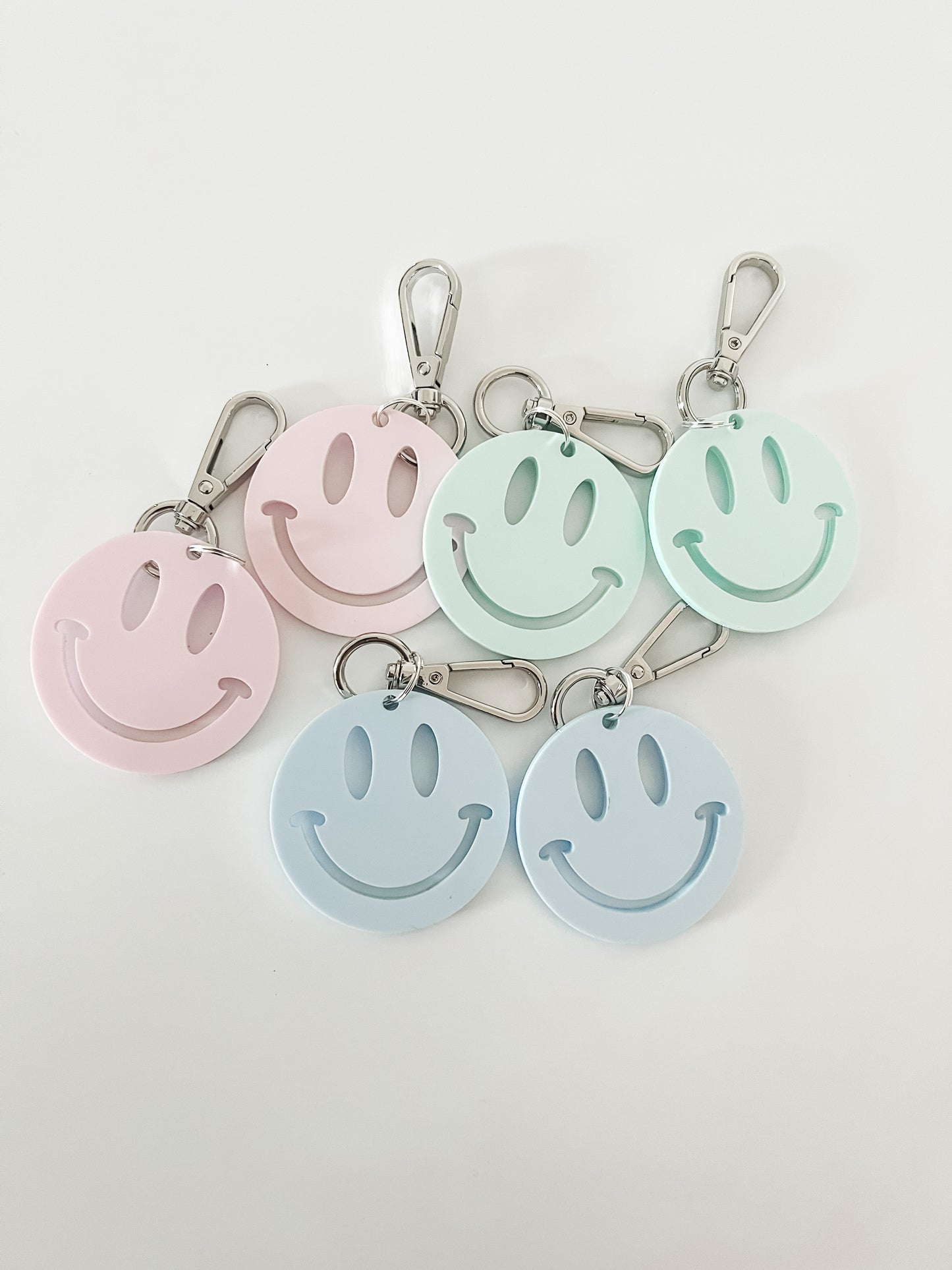 pastel smiley charms