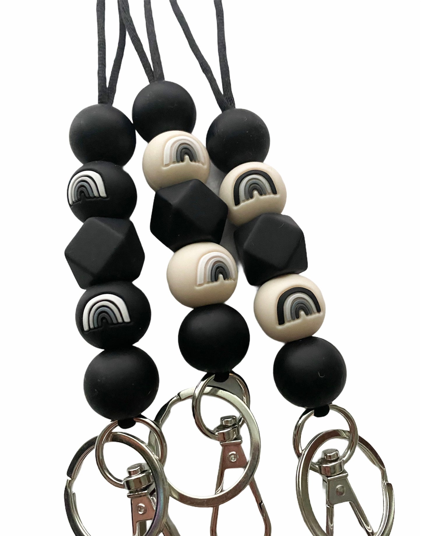 monochromatic rainbow lanyards (3 color ways)