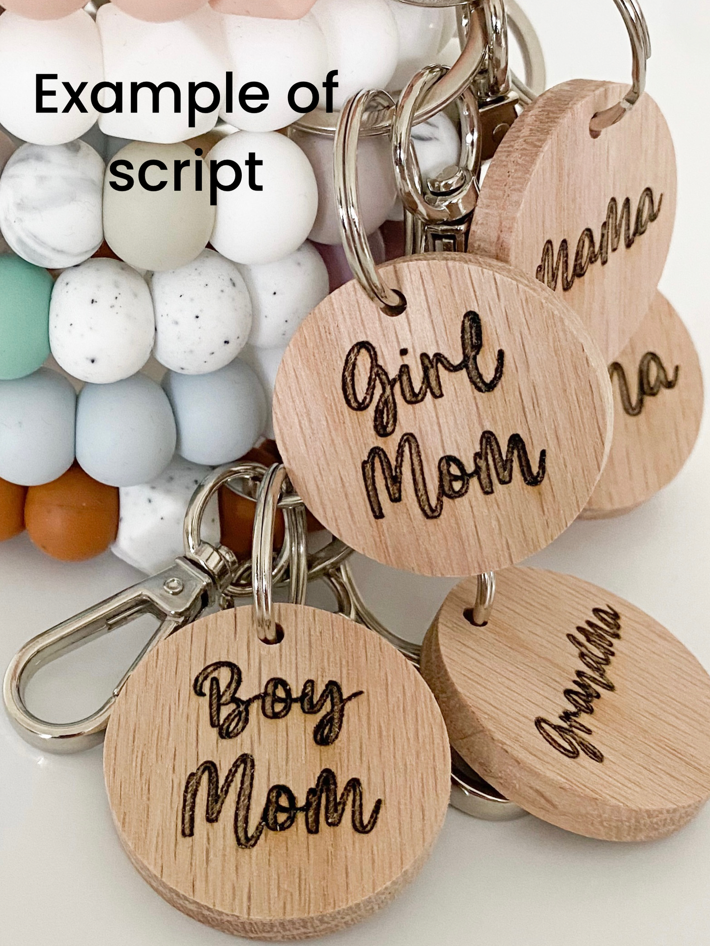 personalized wooden charms