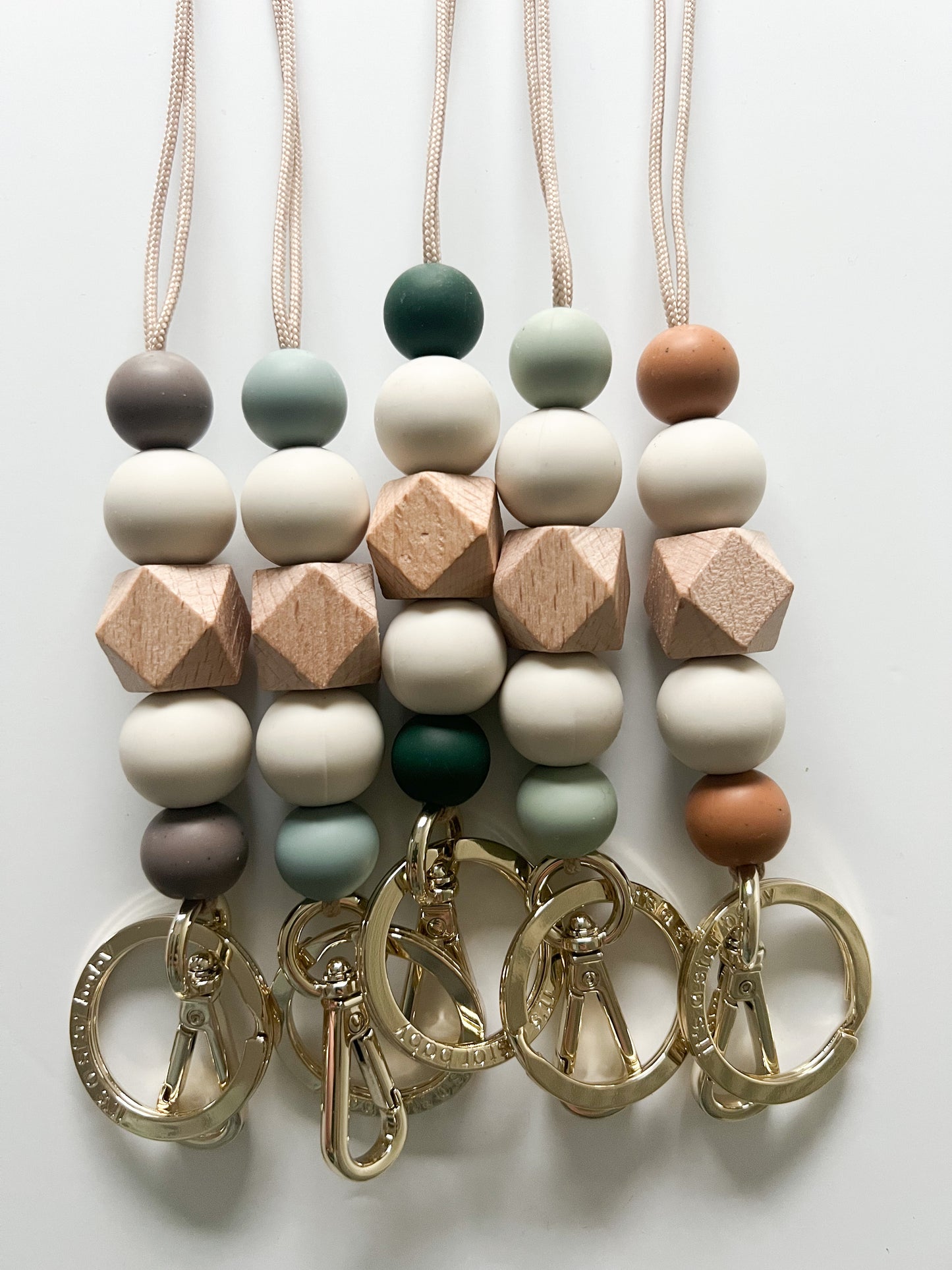 muted tones lanyards