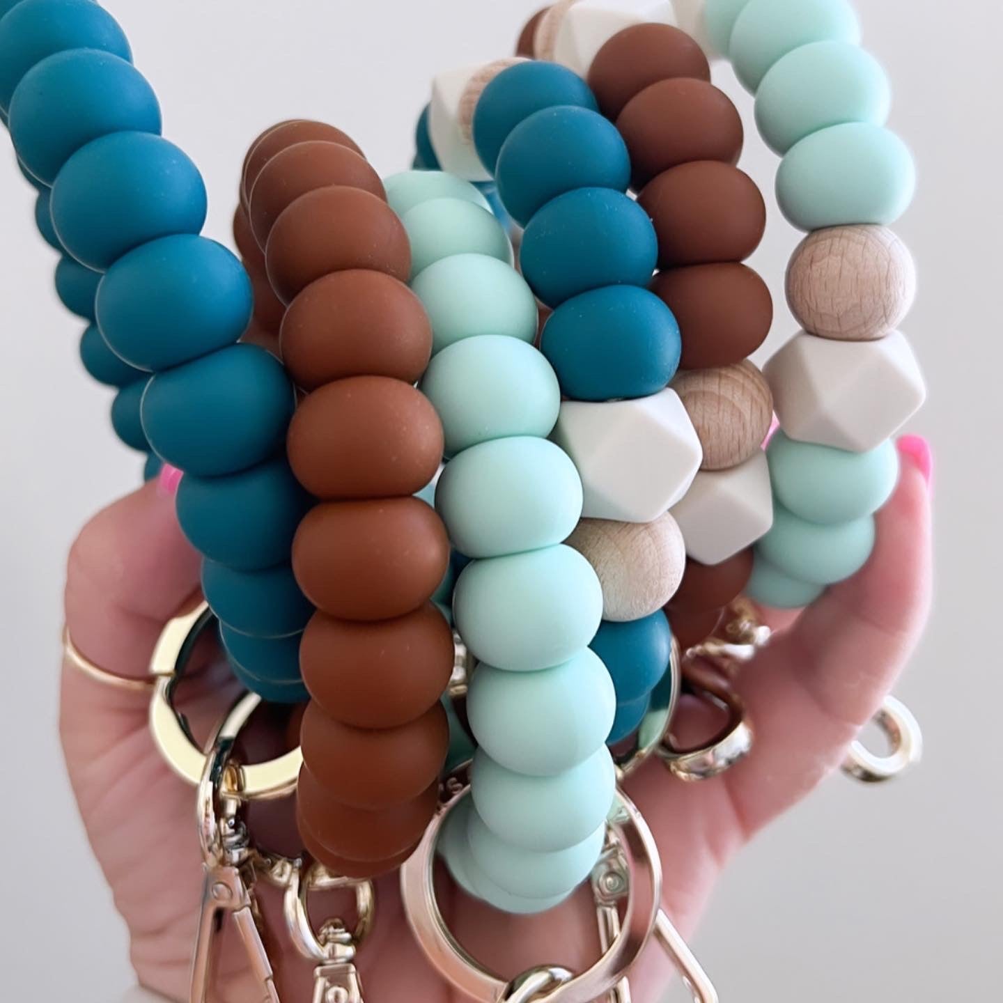 all ocean side bracelet keychain
