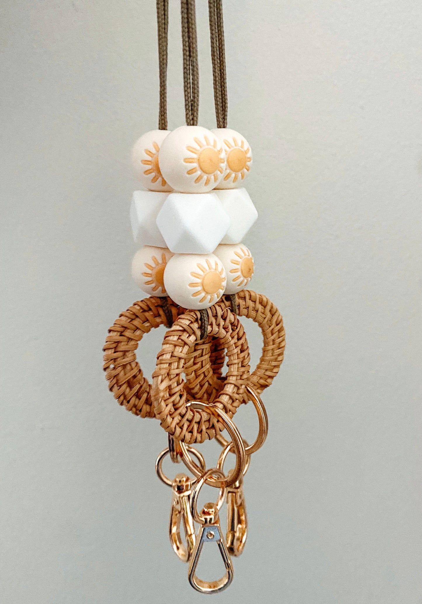 sunshine rattan lanyard