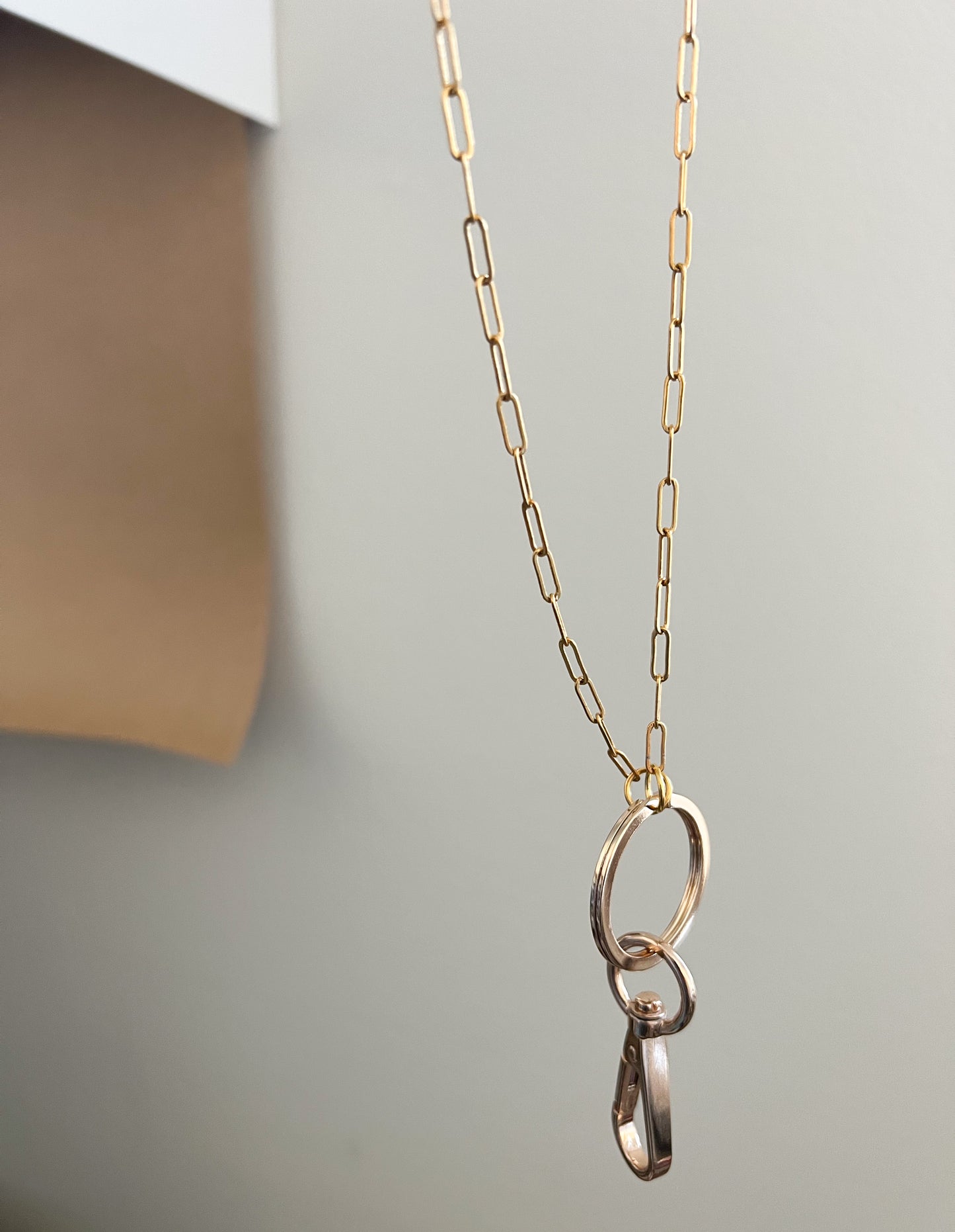 chain lanyard — paper clip