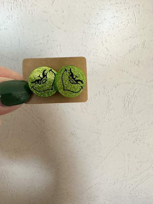 the Grinch earrings