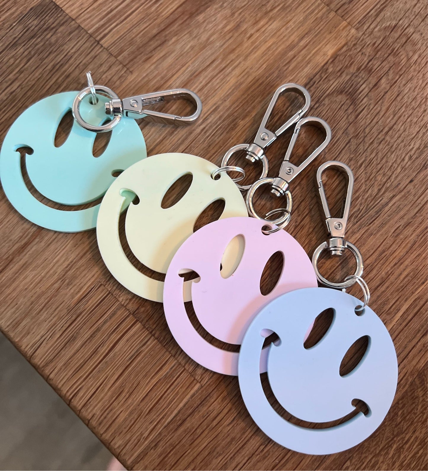 pastel smiley charms