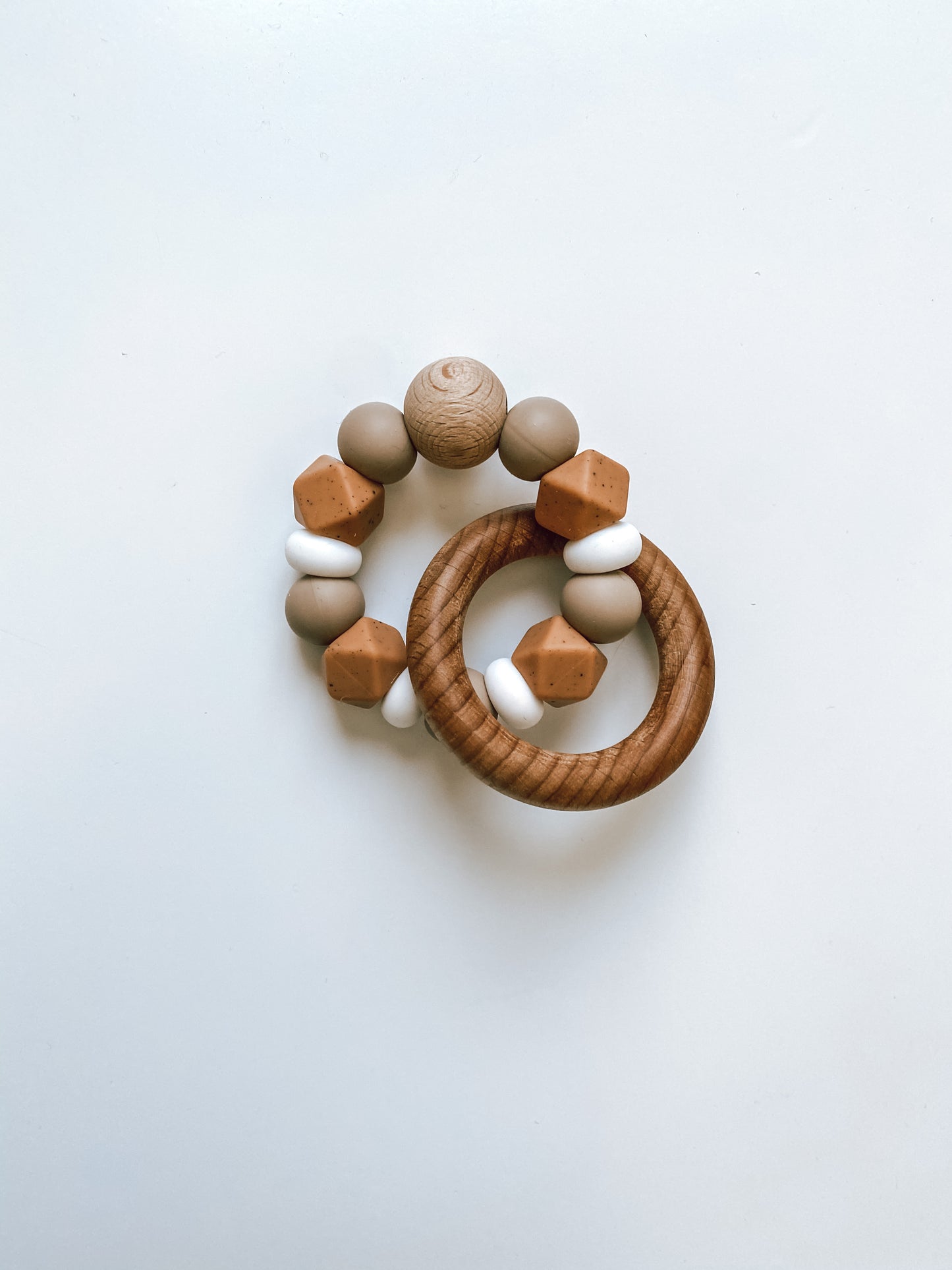 muted camel + mocha | teether