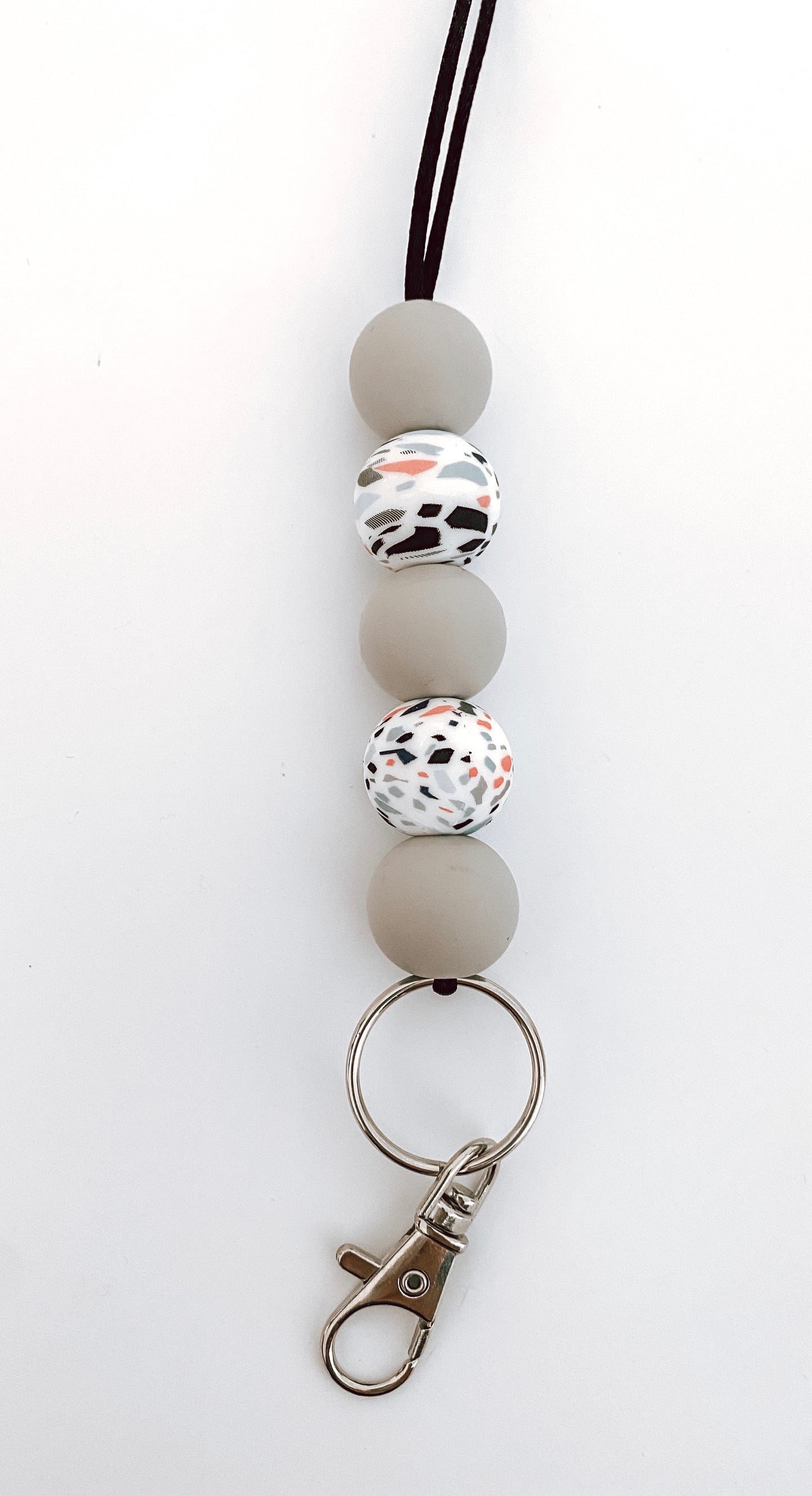 terrazzo + riverstone lanyard