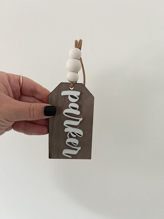 holiday stocking tag