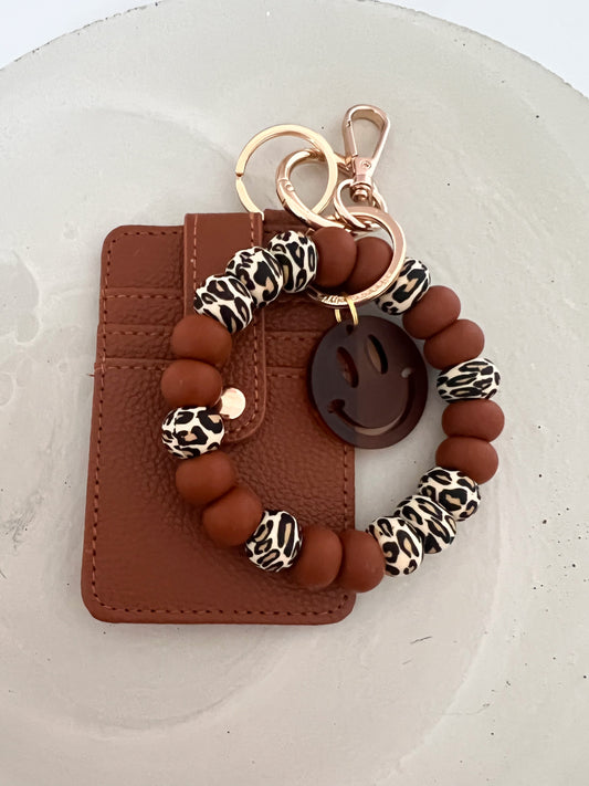 leopard & toasted coconut bracelet keychain (on its own or bundle)