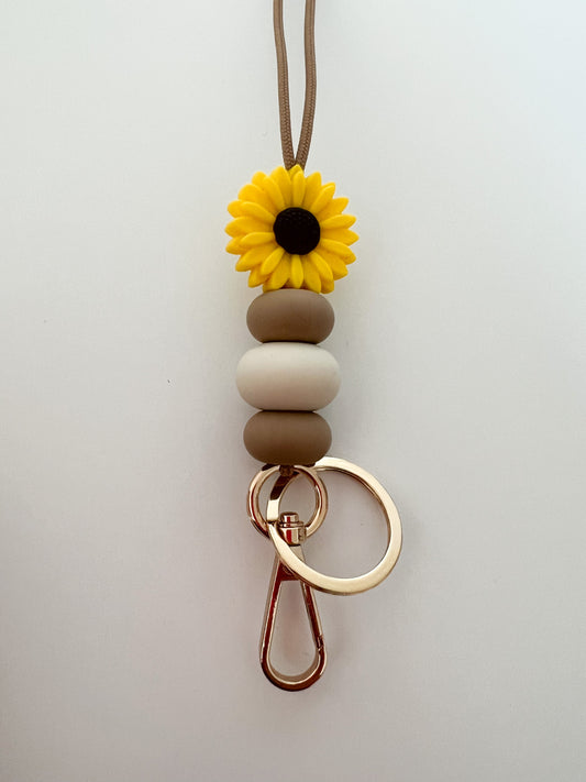 ready to ship lanyard / black & hazelnut lanyard