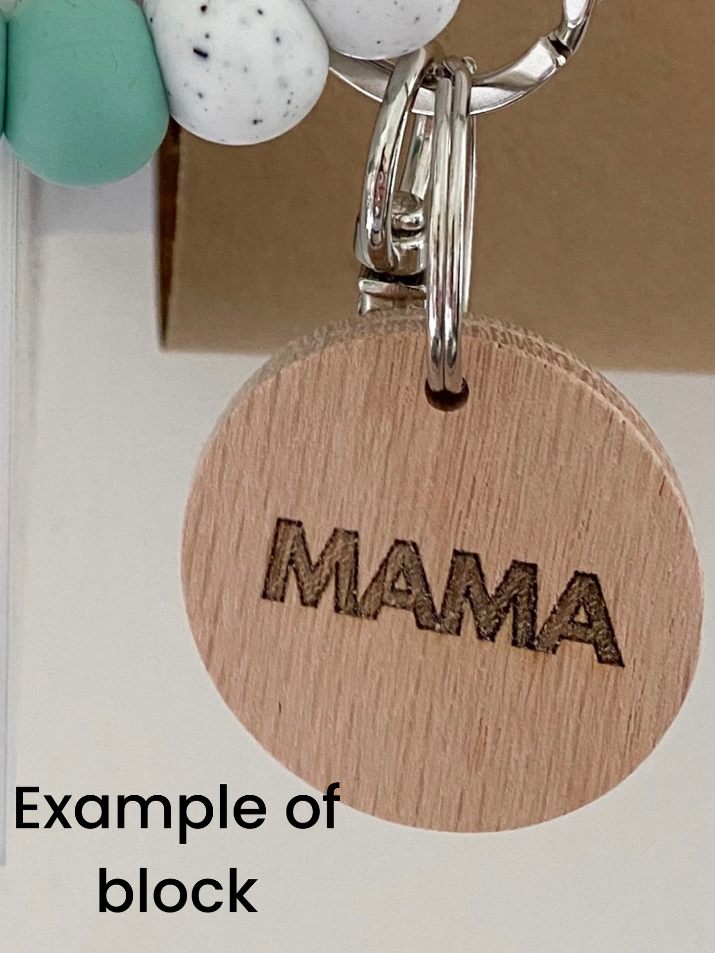 personalized wooden charms