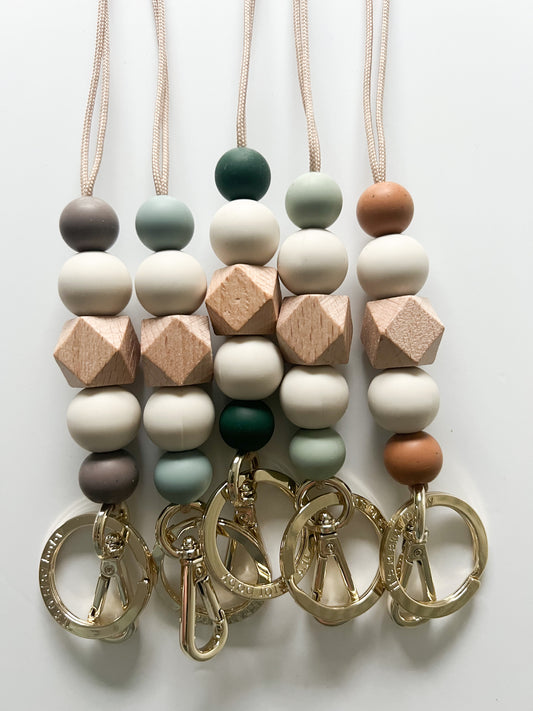 muted tones lanyards