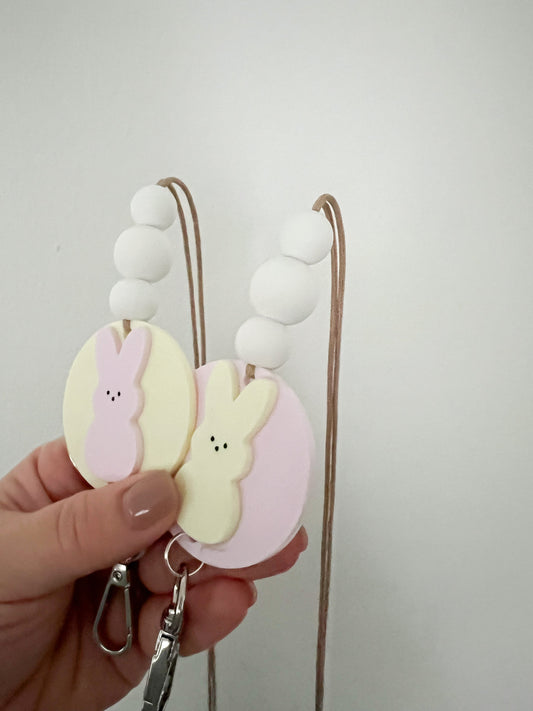 peep acrylic teacher lanyard (ship date this Friday)