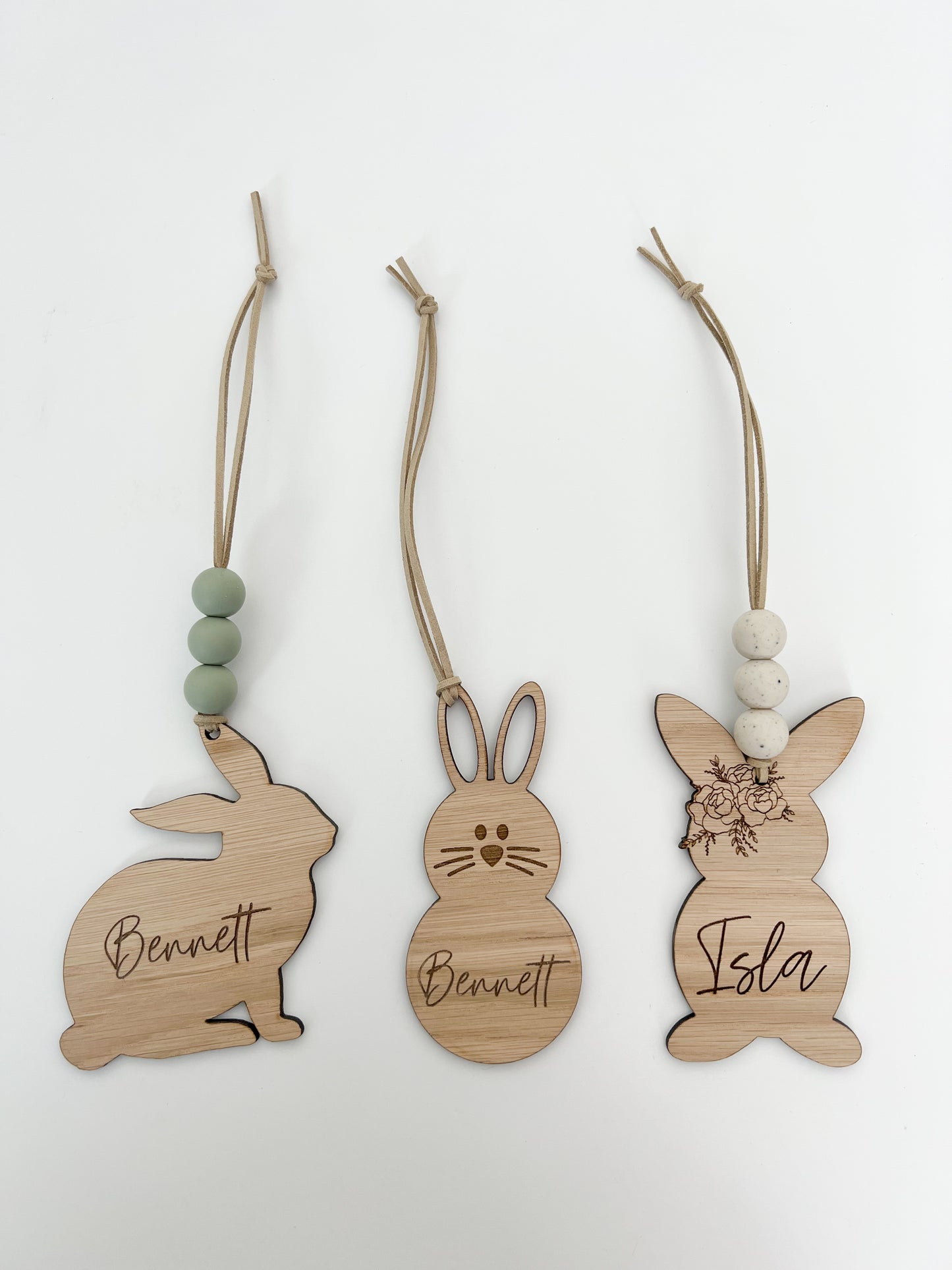 personalized easter basket bunny tags