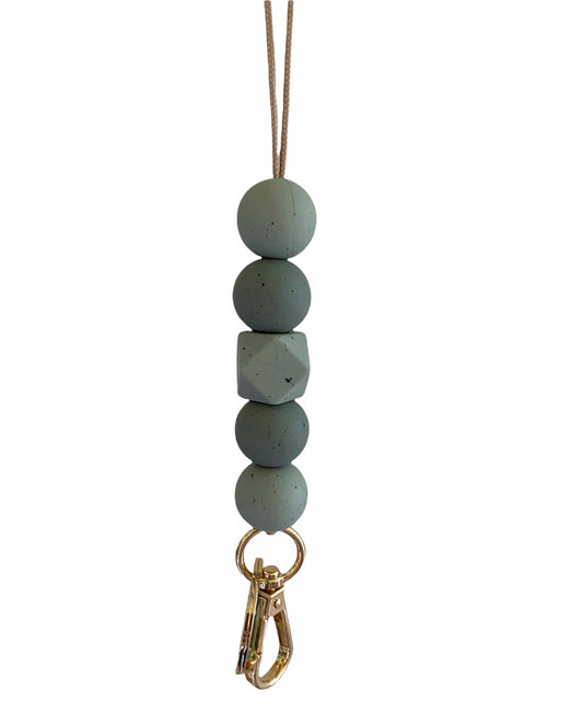 speckled sage lanyard