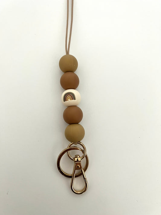 ready to ship // neutral rainbow lanyard