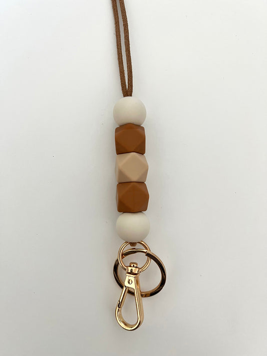 ready to ship // suede corded lanyard