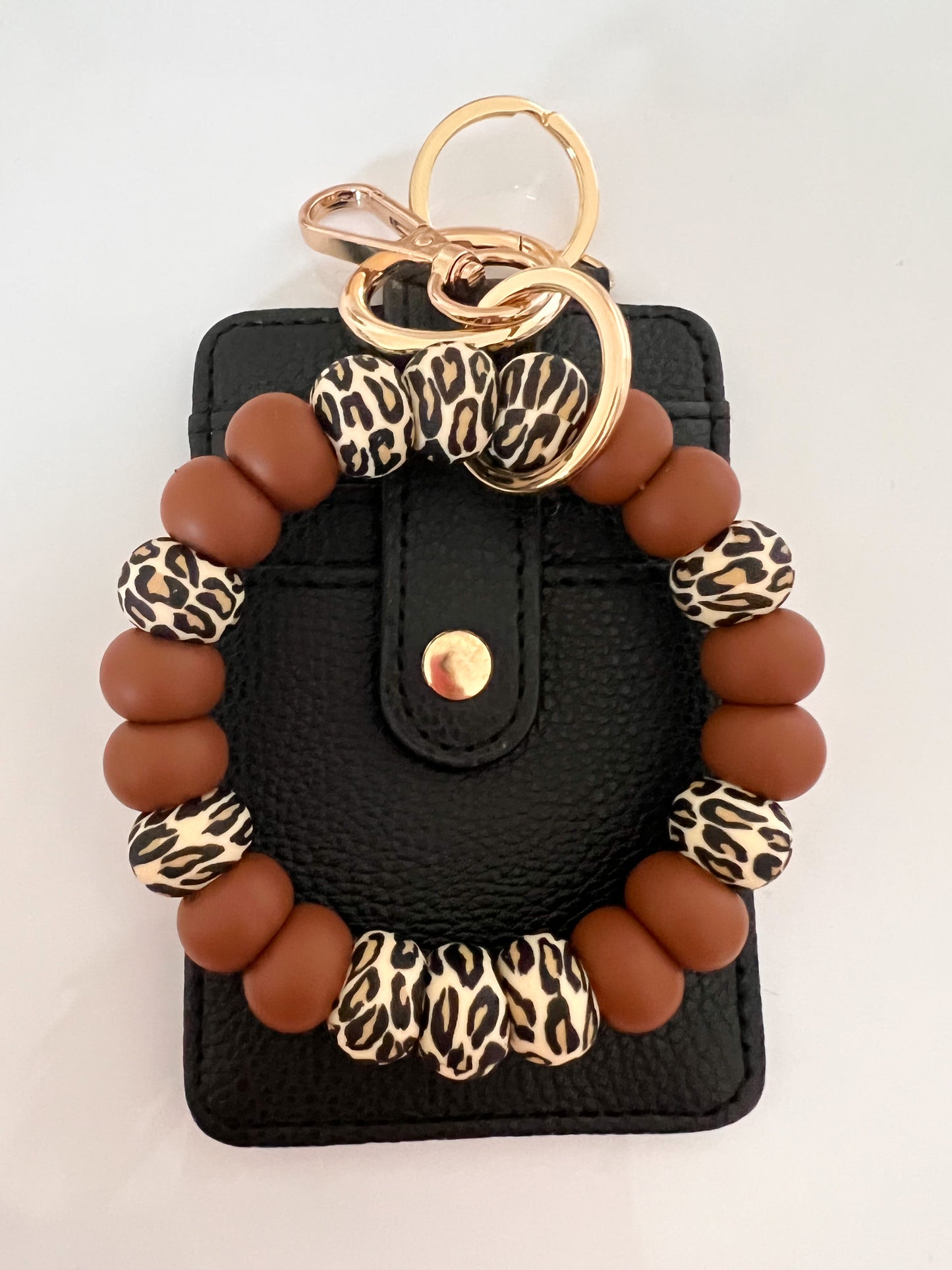 leopard & toasted coconut bracelet keychain (on its own or bundle)