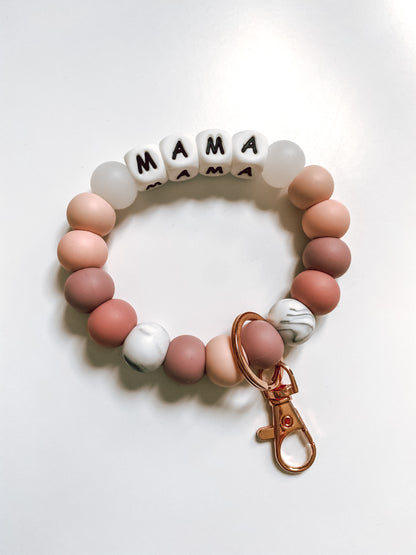 CUSTOM LISTING // bracelet keychain | MAMA or initials