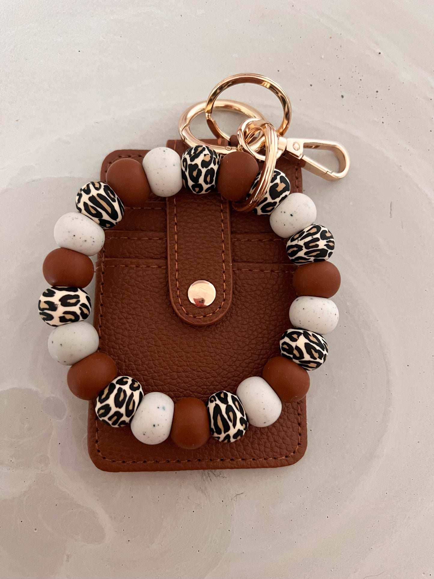 leopard ombré bracelet keychain (on its own or bundle)