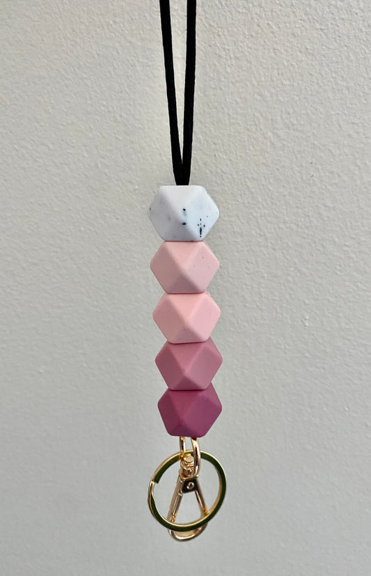 pink ombré lanyard