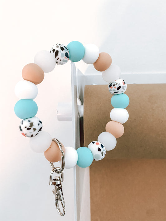 terrazzo // bracelet keychain