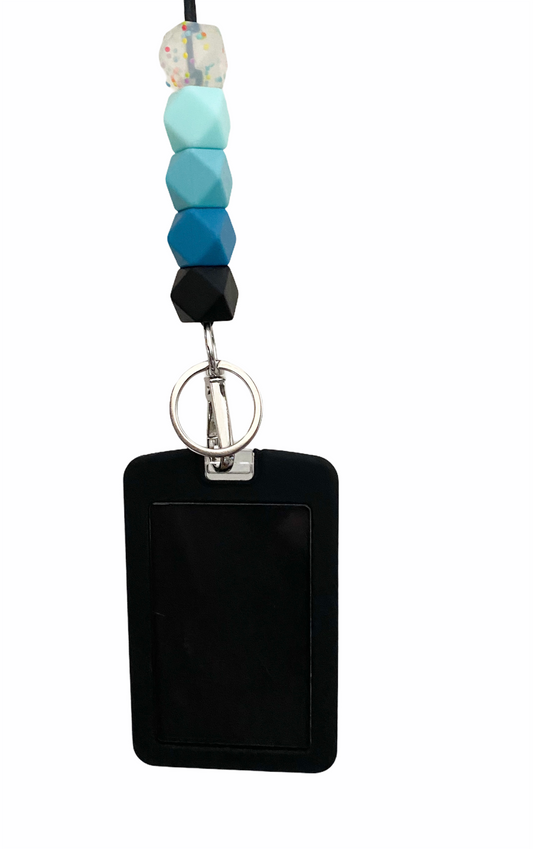 teacher golz // confetti ombré teacher lanyard