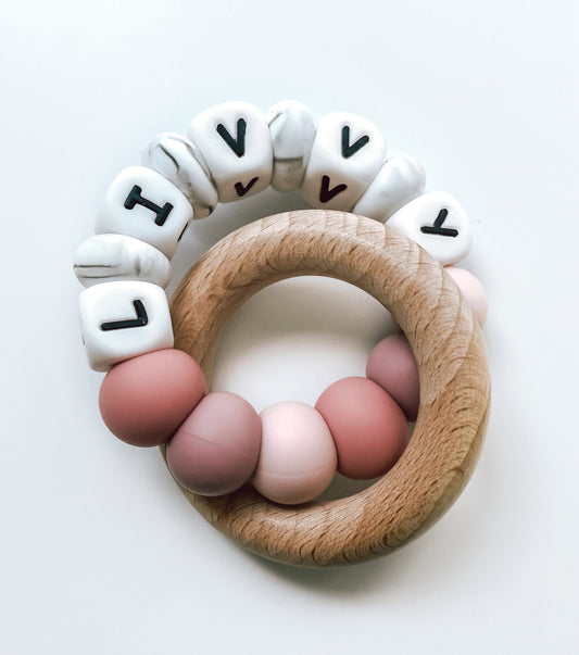 star baby // personalized alpha teether