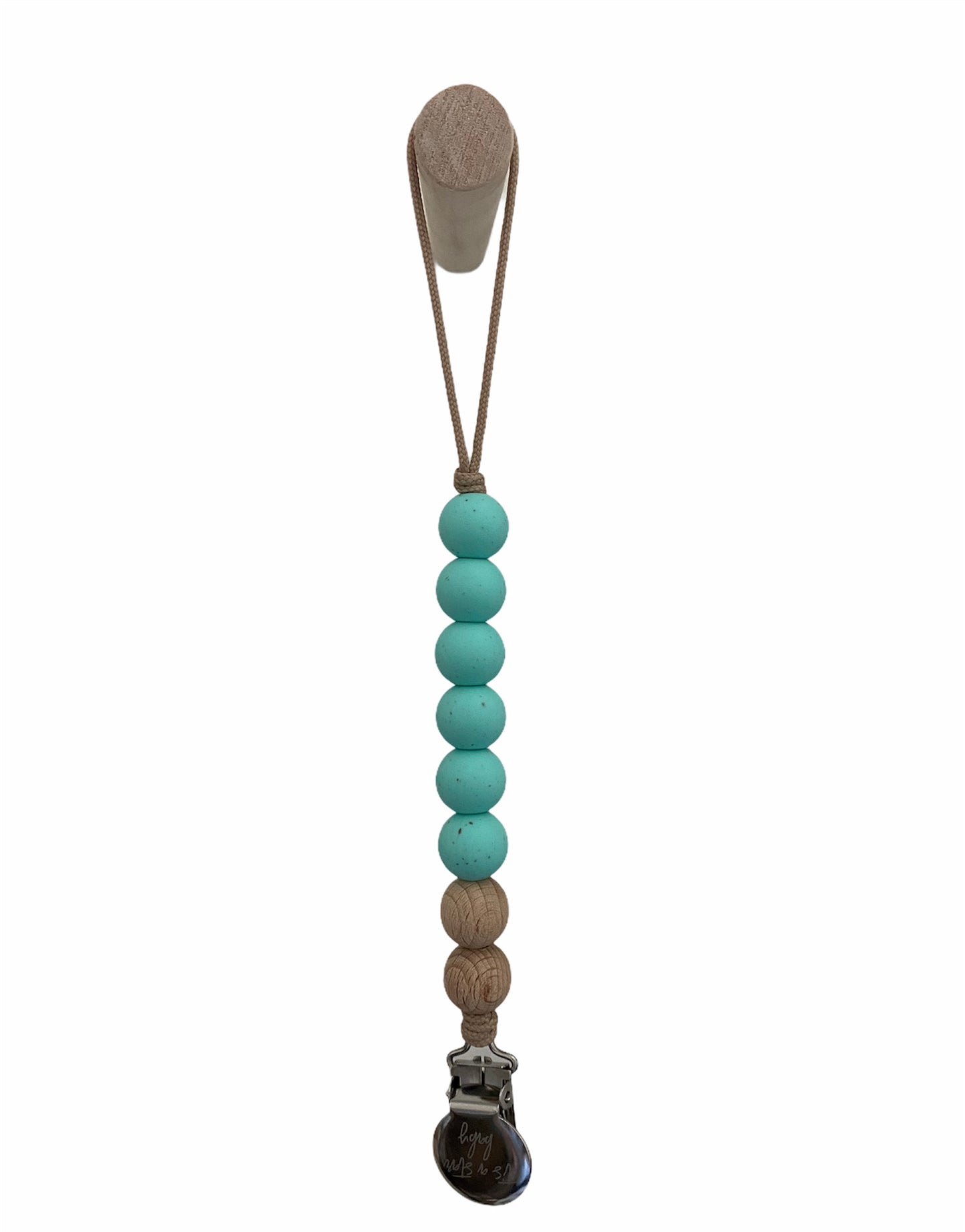speckled robin’s egg // pacifier clip