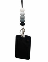 teacher golz // white to black ombré teacher lanyard (pre order ships late April)