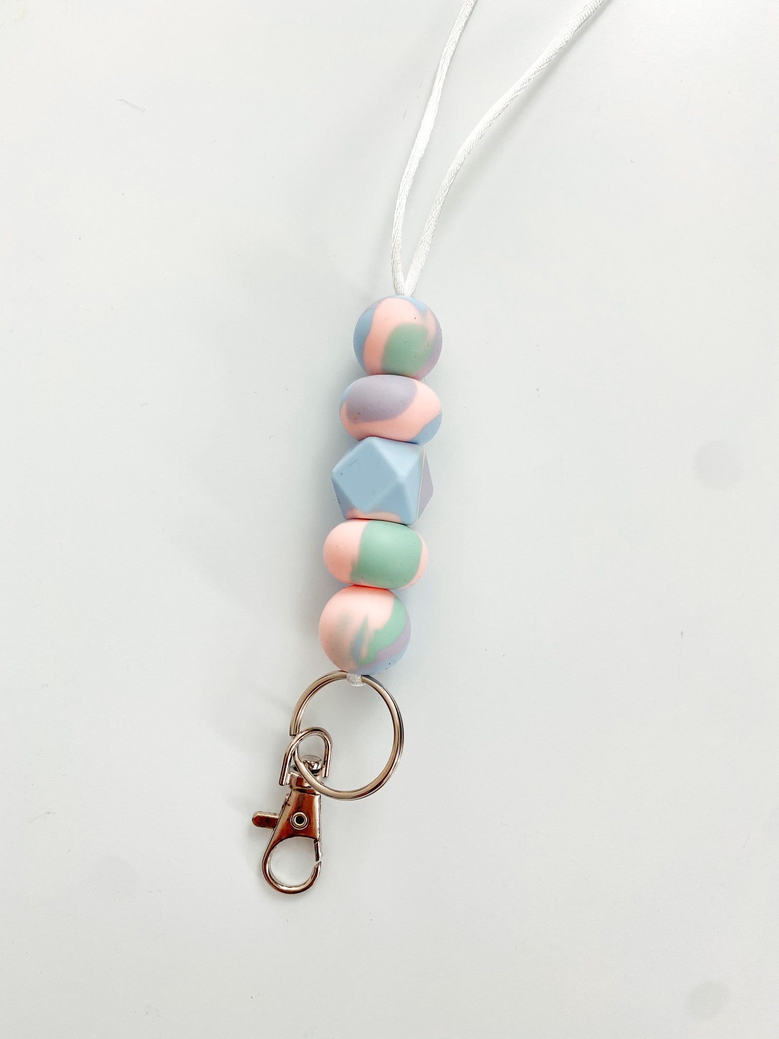 pastel tie dye // teacher lanyard